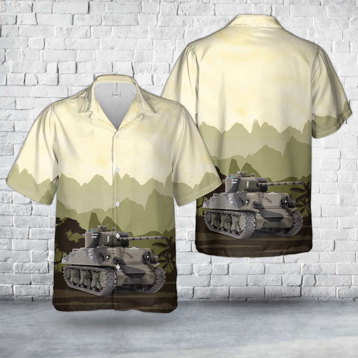 US M4A3 (76mm) 761st Tank Battalion “Julia” – Germany, March 1944 Hawaiian Shirt Gift for Men Dad Father Gift for Men Dad Father