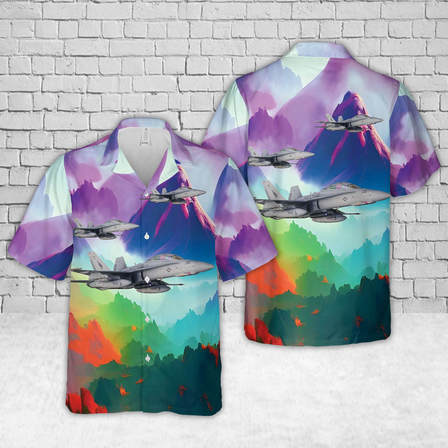 US Marine Corps F-18D Hornet Hawaiian Shirt Gift for Men Dad Father Gift for Men Dad Father