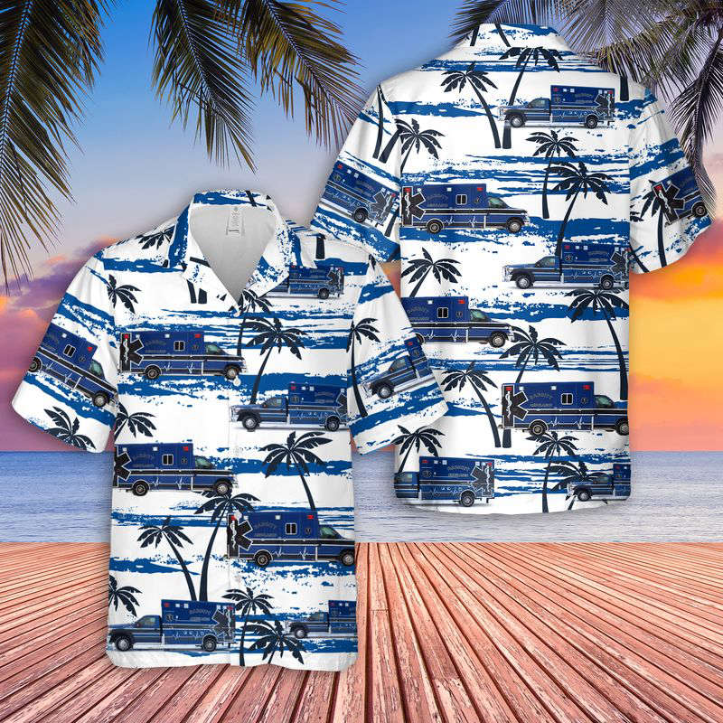 US Minnesota Babbitt EMS Hawaiian Shirt Gift for Men Dad Father Gift for Men Dad Father
