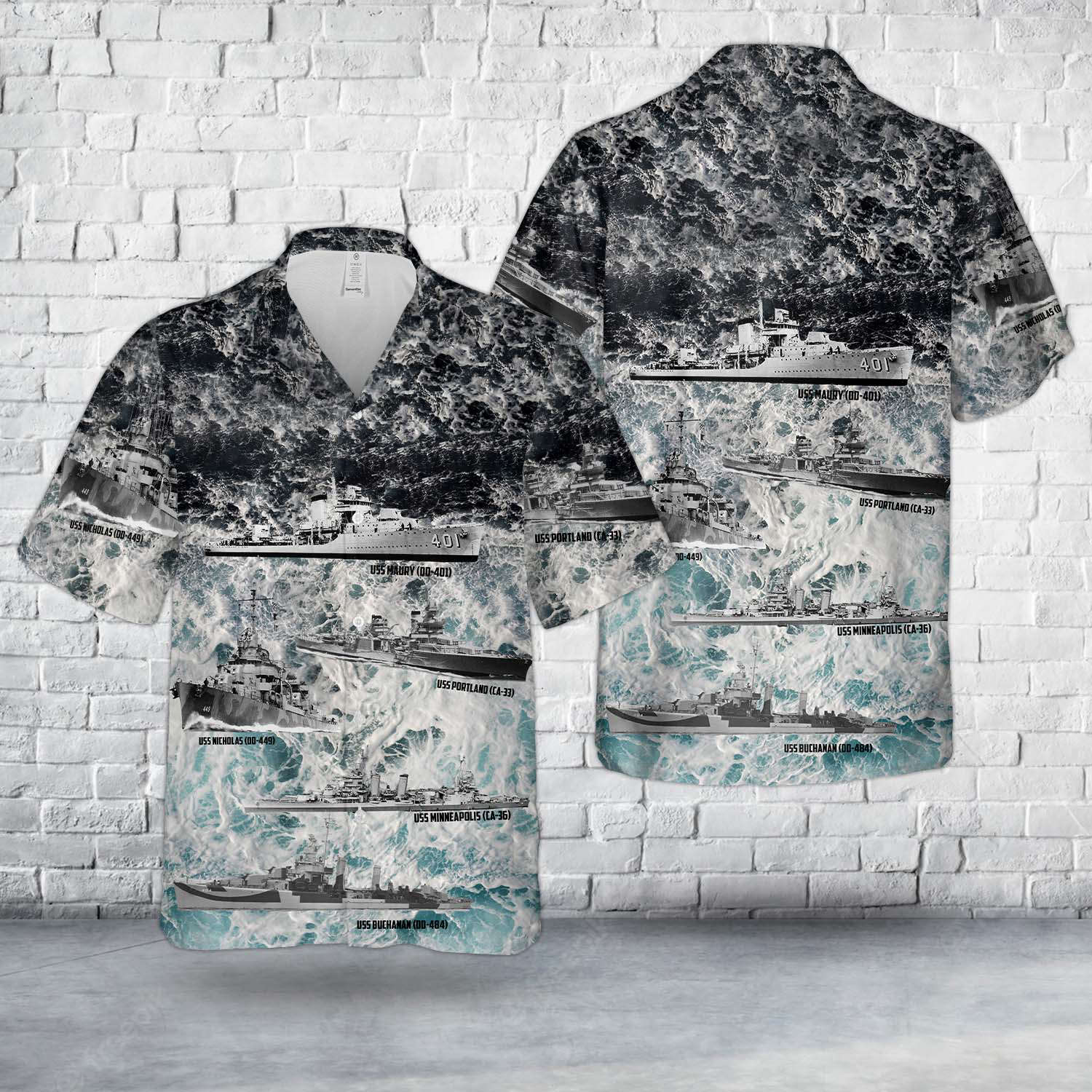US Naval Vessels of WWII Hawaiian Shirt Gift for Men Dad Father Gift for Men Dad Father