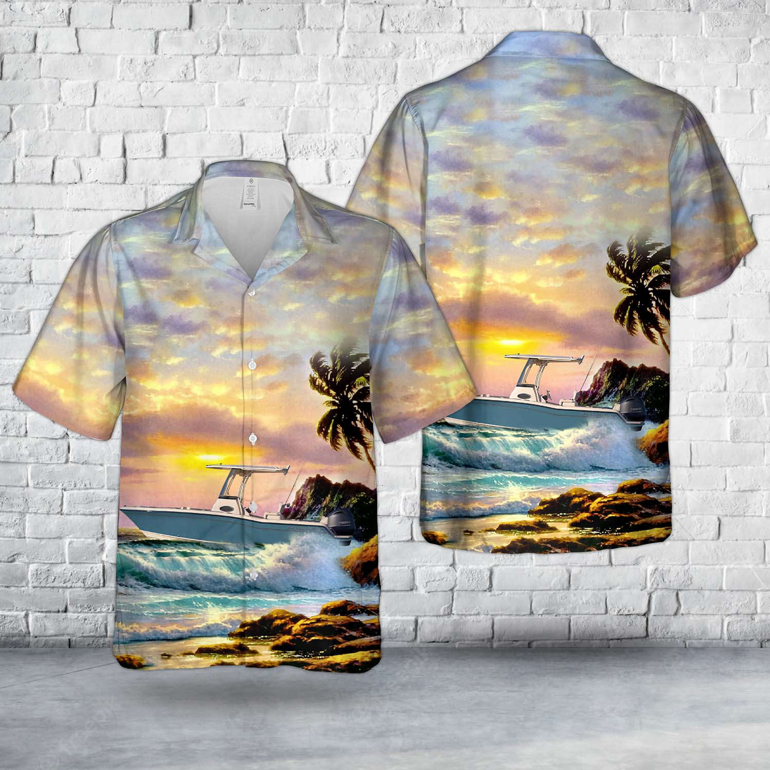 USA Grady-White Boats Fisherman 216 Center Console Hawaiian Shirt Gift for Men Dad Father Gift for Men Dad Father