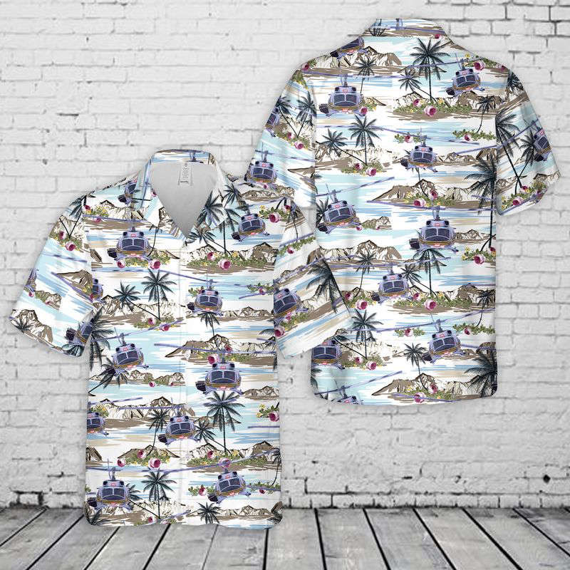 USA Helicopter Ski Hawaiian Shirt Gift for Men Dad Father Gift for Men Dad Father