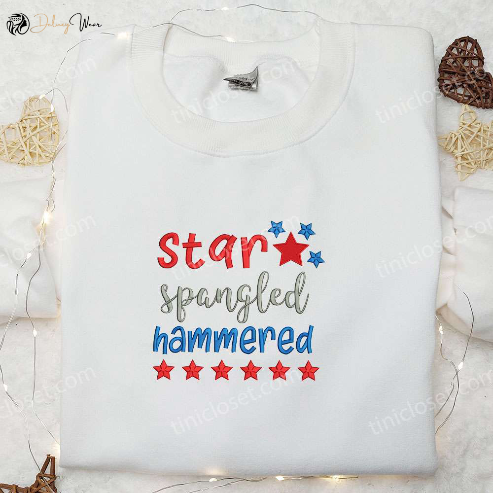 USA Stars Spangled Hammered Shirt: Best Patriotic Gift for National Day