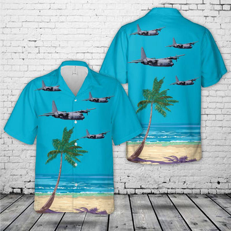 USAF Hurlburt Field, 4th Special Operations Squadron AC-130U Spooky gunship Hawaiian Shirt Gift for Men Dad Father Gift for Men Dad Father