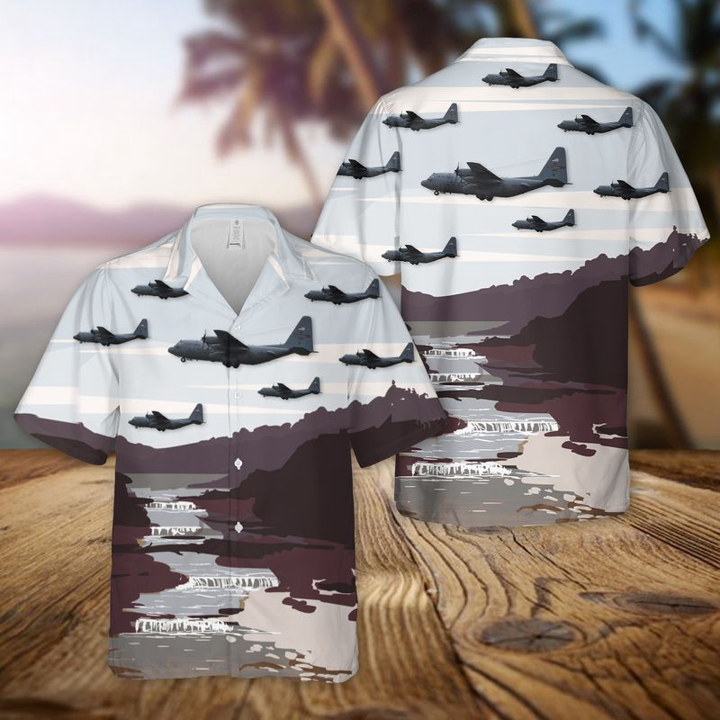 USAF Ohio Air National Guard 164th Airlift Squadron C-130H Hercules Hawaiian Shirt Gift for Men Dad Father Gift for Men Dad Father