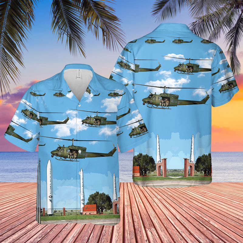USAF UH-1N Huey 37th Helicopter Squadron Hawaiian Shirt Gift for Men Dad Father Gift for Men Dad Father