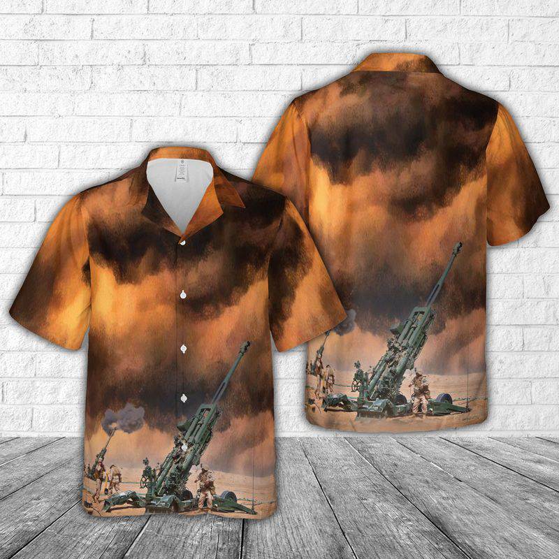 USMC 1st Battalion, 12th Marine Regiment M777 howitzer Hawaiian Shirt Gift for Men Dad Father Gift for Men Dad Father