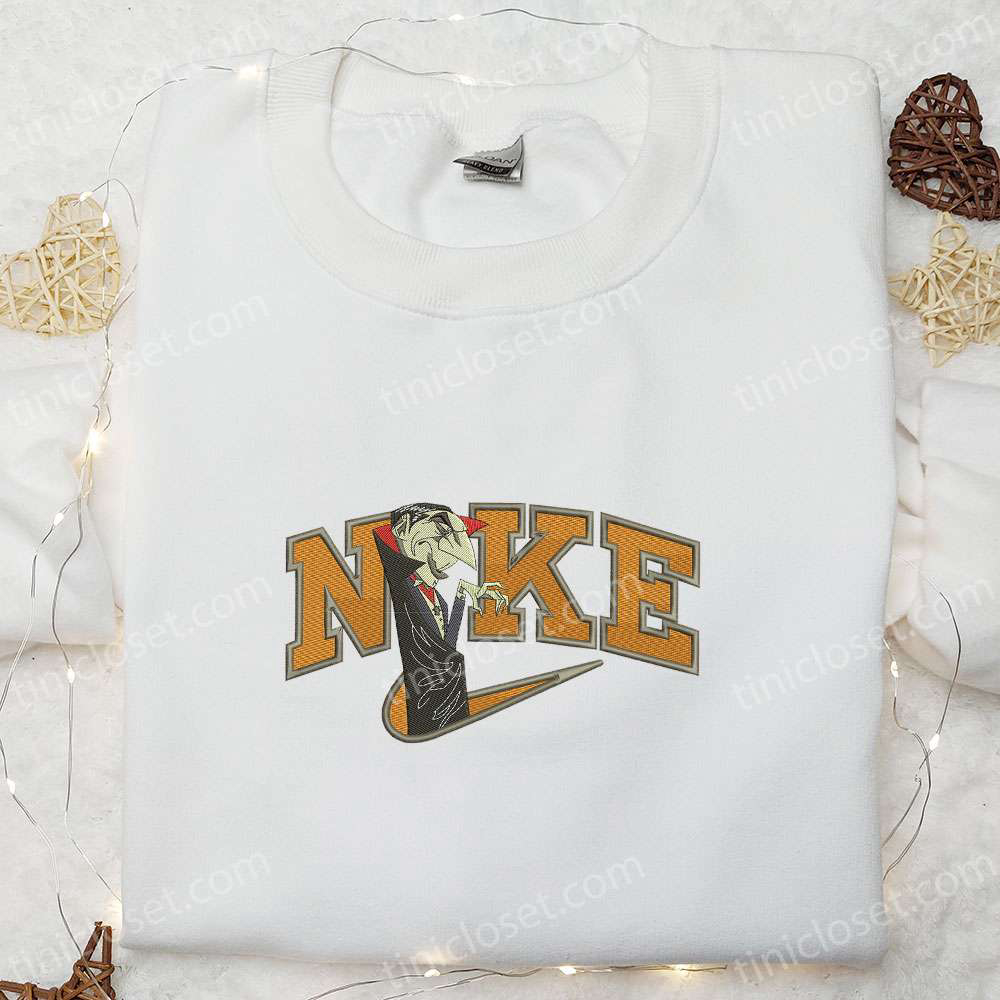 Spooky Vampire x Nike Hoodie & Halloween Embroidered Shirt: Best Family Gift Ideas