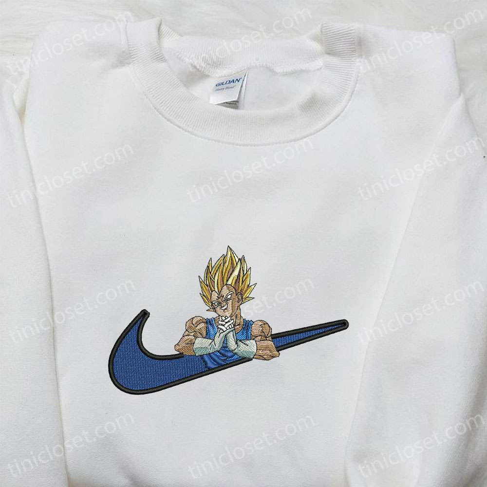 Vegeta Super Saiyan x Swoosh Hoodie: Cool Anime Clothing & Best Family Gift