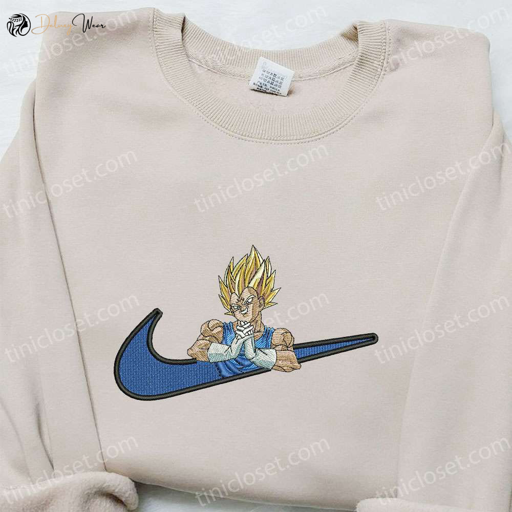 Vegeta Super Saiyan x Swoosh Hoodie: Cool Anime Clothing & Best Family Gift