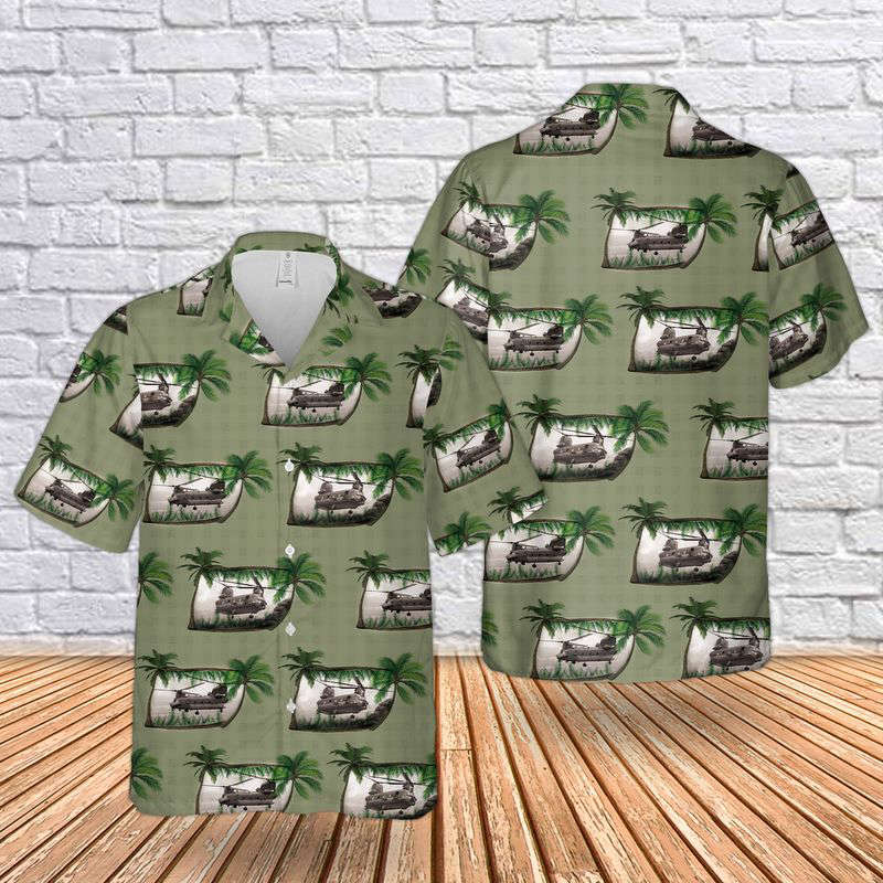 Vietnam Era CH-47 Chinook Hawaiian Shirt Gift for Men Dad Father Gift for Men Dad Father