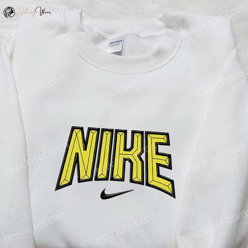 Nike Embroidered Shirt: Volumetric Letters Best Birthday Gift Ideas