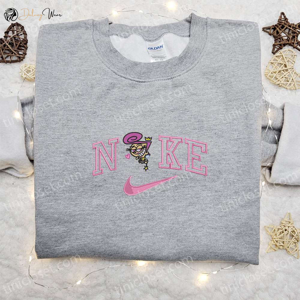 Wanda x Nike Cartoon Embroidered Hoodie & Cosmo Shirt: Best Family Gift Ideas