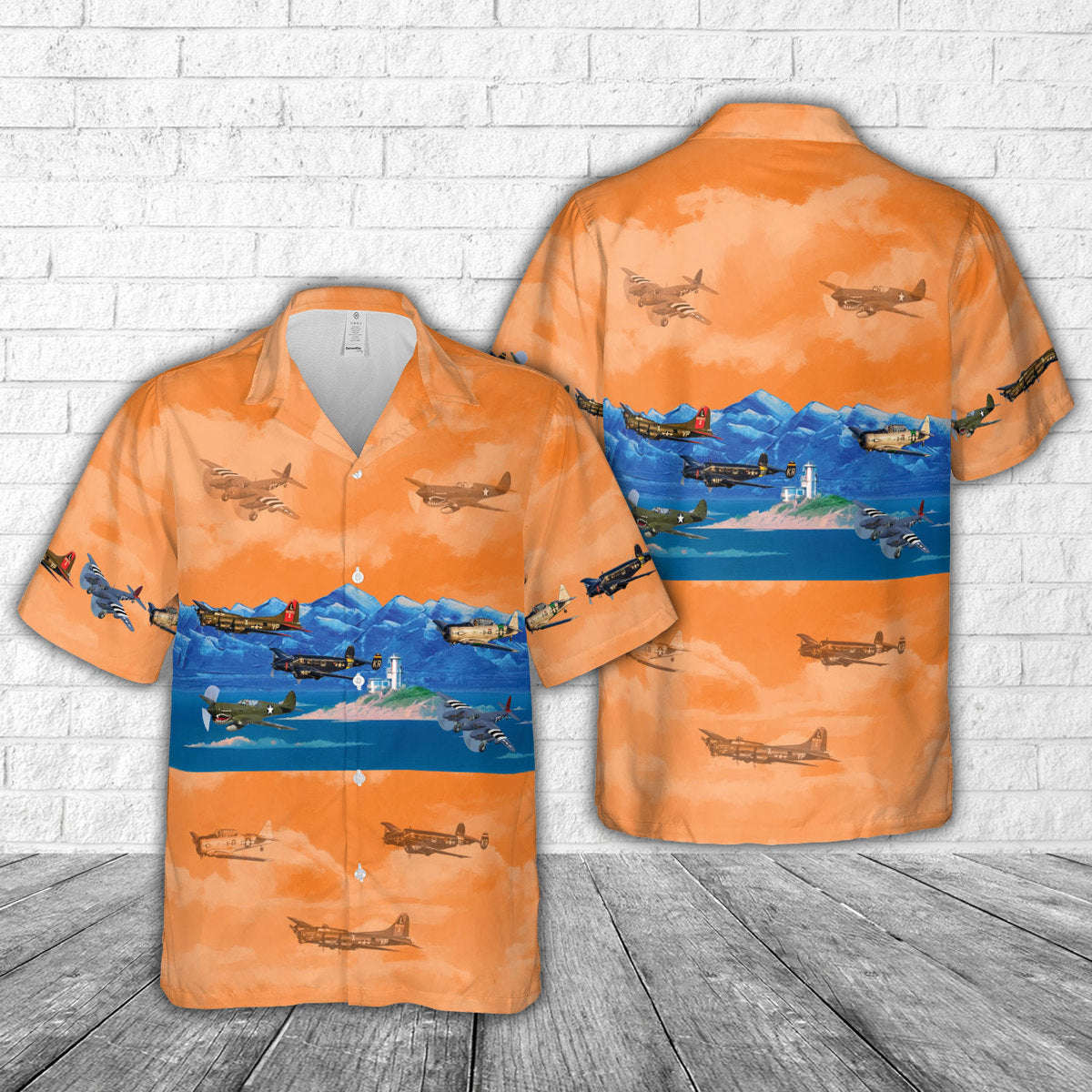 Warbirds WWII Planes Hawaiian Shirt Gift for Men Dad Father Gift for Men Dad Father