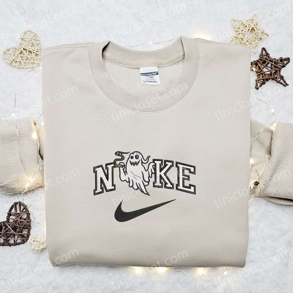 Weed Ghost x Nike Embroidered Sweatshirt: Best Halloween Gift Ideas for Family