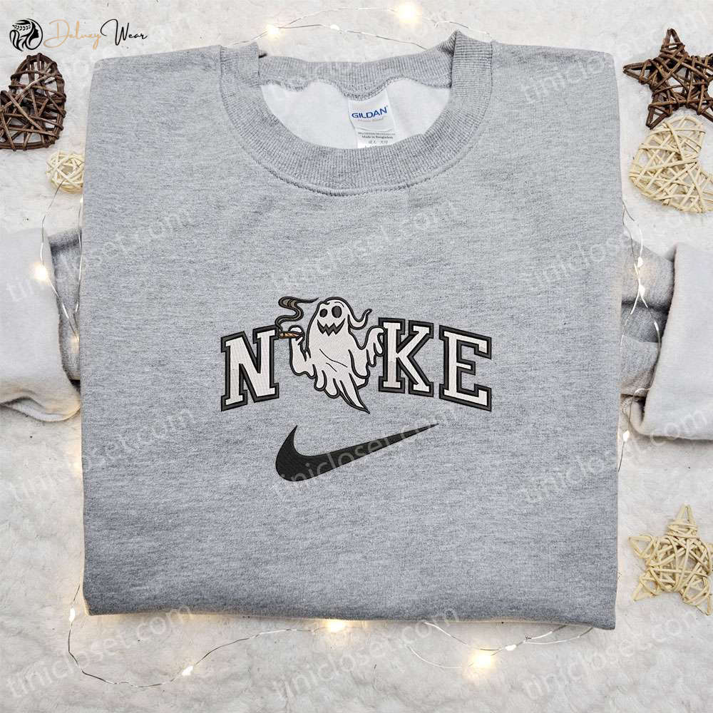 Weed Ghost x Nike Embroidered Sweatshirt: Best Halloween Gift Ideas for Family