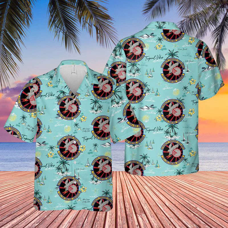 Wisconsin Air National Guard 128 Air Control Squadron Hawaiian Shirt Gift for Men Dad Father Gift for Men Dad Father