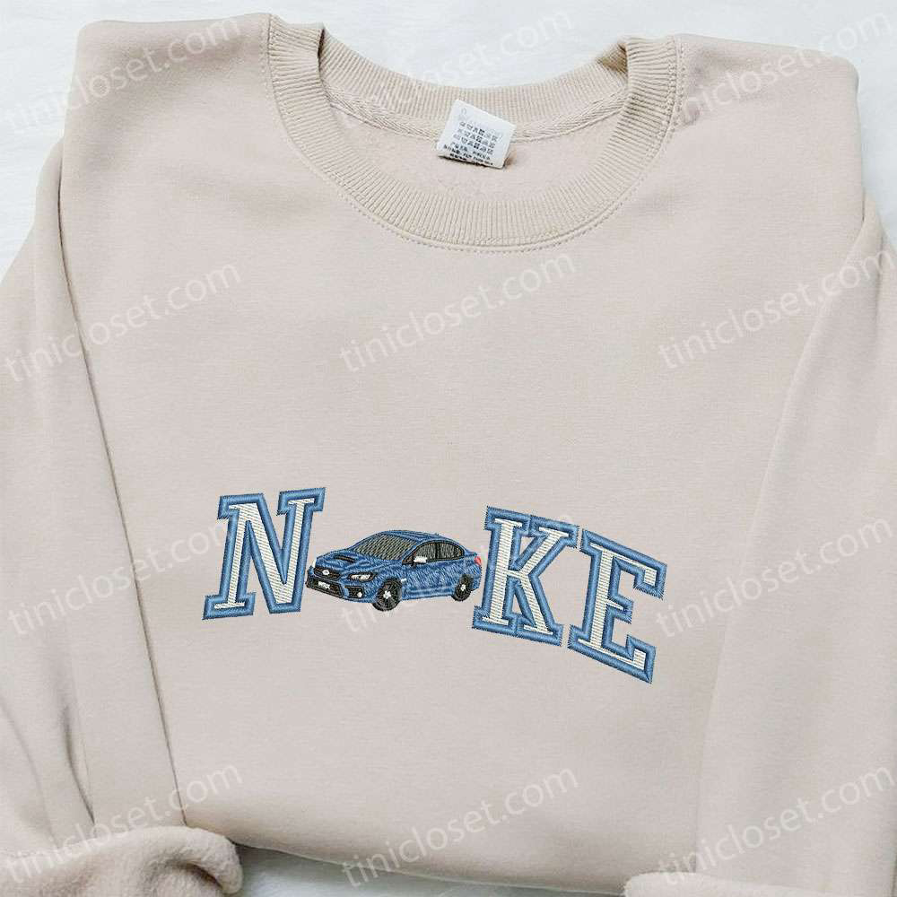 Transportation Embroidered Hoodie: Wrx Car x Nike Sweatshirt – The Perfect Birthday Gift for Family