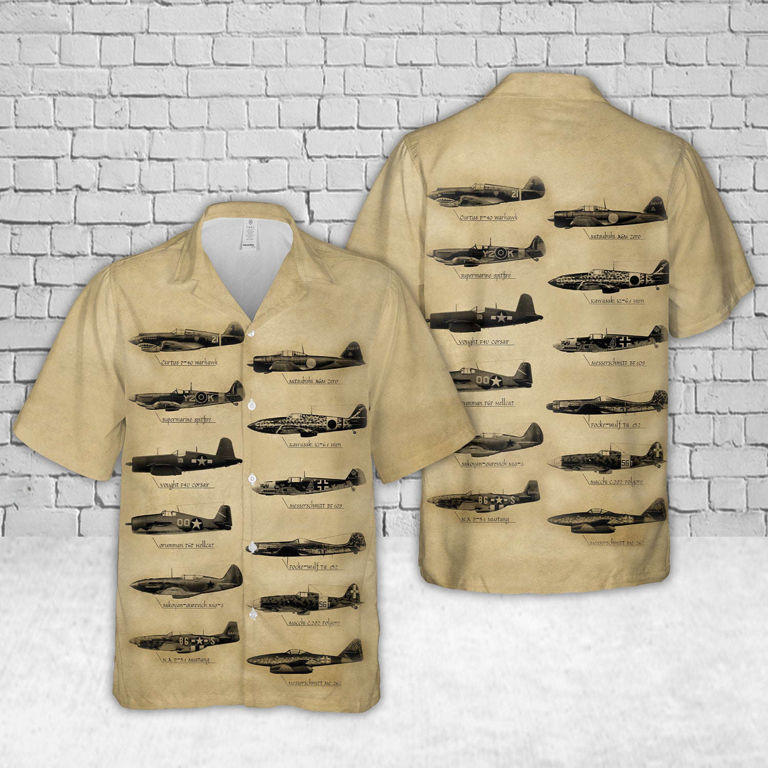 WWII PLANES Hawaiian Shirt Gift for Men Dad Father Gift for Men Dad Father