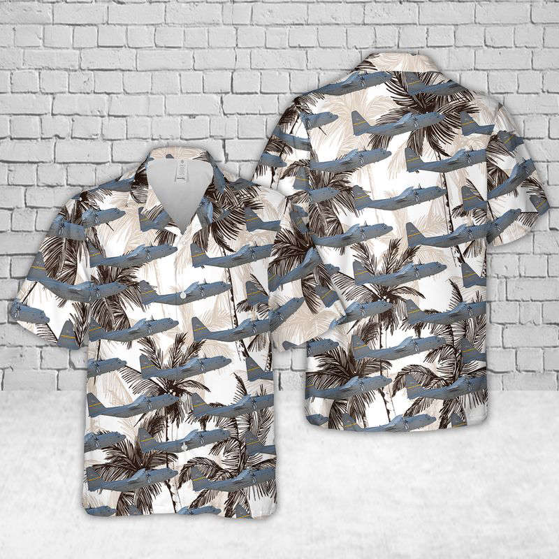 Wyoming Air National Guard C-130H Hercules Hawaiian Shirt Gift for Men Dad Father Gift for Men Dad Father