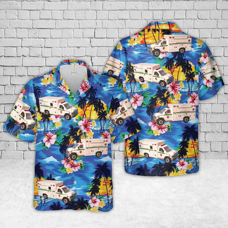 Yellowstone National Park EMS Hawaiian Shirt Gift for Men Dad Father Gift for Men Dad Father