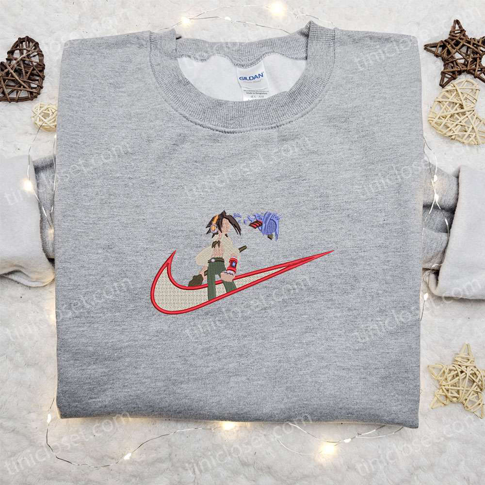 Yoh Asakura x Swoosh Embroidered Sweatshirt & Shaman King Shirt: Top Family Gift Ideas