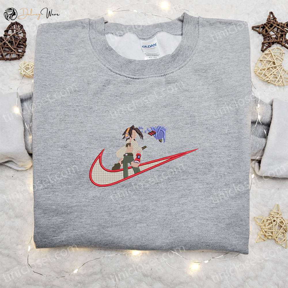 Yoh Asakura x Swoosh Embroidered Sweatshirt & Shaman King Shirt: Top Family Gift Ideas