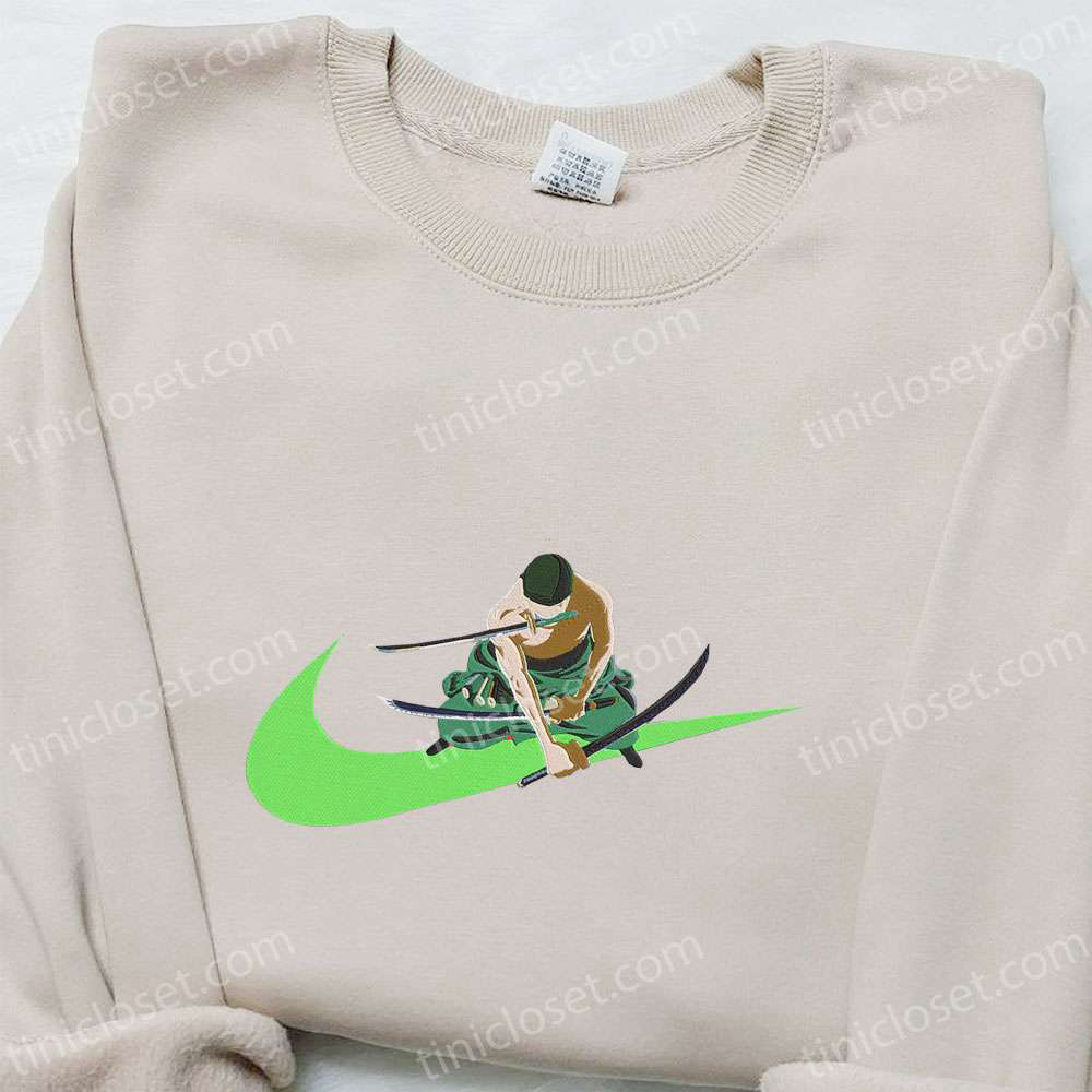 Zoro One Piece x Swoosh Anime Hoodie: Cool Clothing & Best Gift for Family