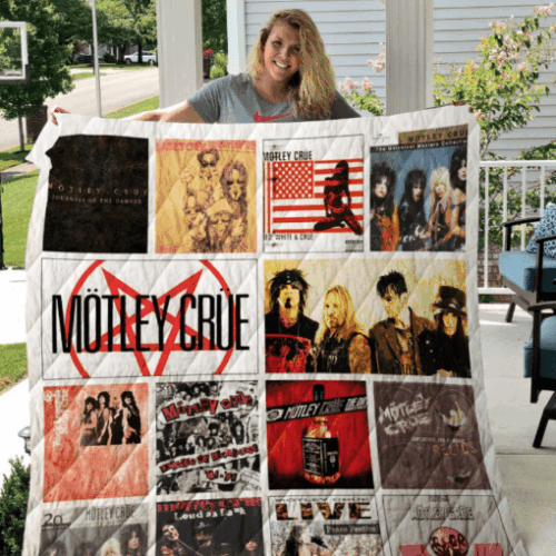 Motley Crue 1 Quilt Blanket: Perfect Home Decor Gift for Fans!