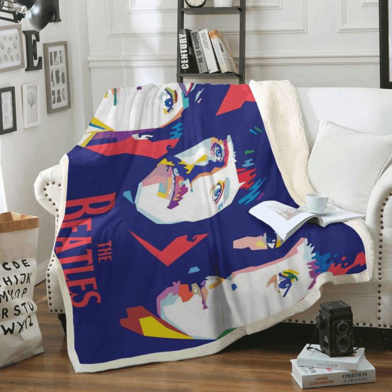 The Beatles Rock Band 1960: Iconic Liverpool Legends on an Art Fleece Blanket