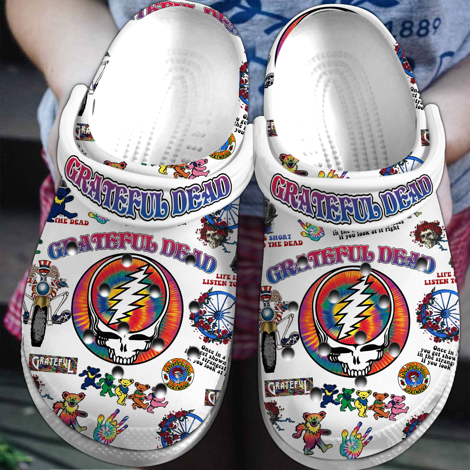Dancing Bears Grateful Dead Music Band Clogs Dancing Bears Grateful Dead Music Band Clogs