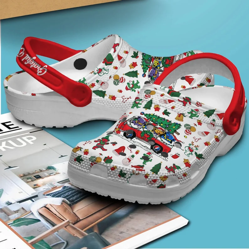 Grateful Dead Music Band Christmas Clogs For Kids And Adults