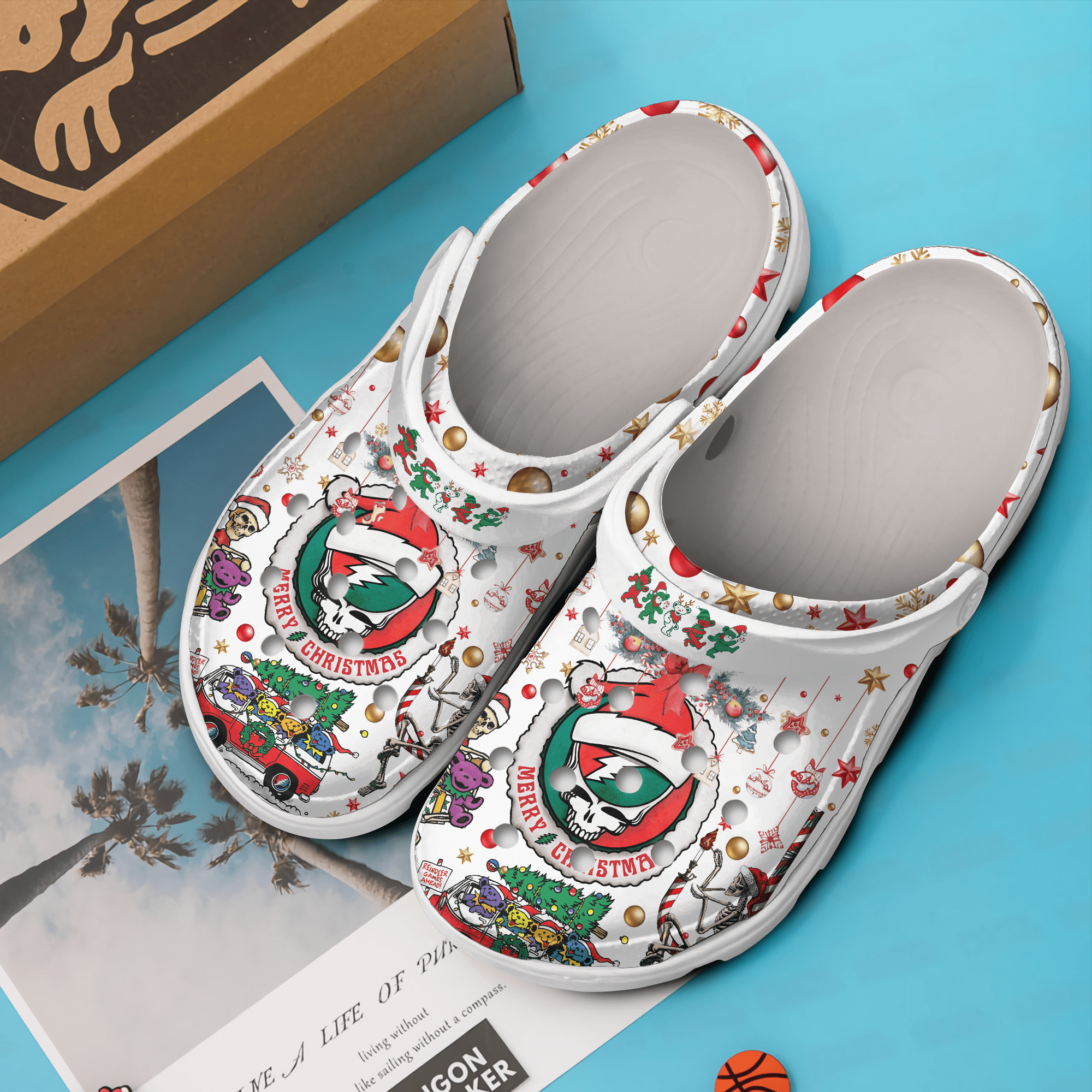 Exclusive Grateful Dead Music Christmas Clogs For Kids And Adults Exclusive Grateful Dead Music Christmas Clogs For Kids And Adults