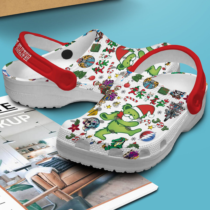 Grateful Dead Christmas Dancing Bears Classic Clogs For Kids And Adults