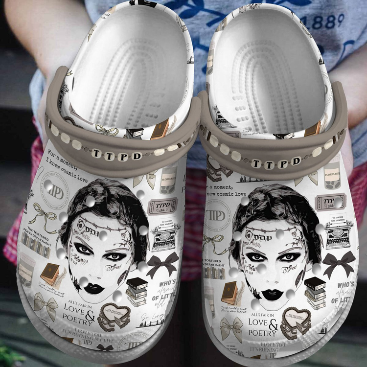 Exclusive Taylor Swift Album Clogs: Tortured Poets Department Design