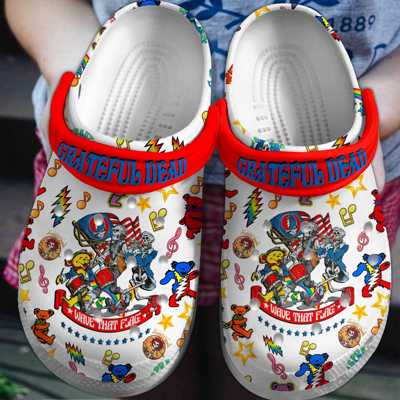 Stylish And Comfortable Clogs Grateful Dead Music Band Unisex Slippers
