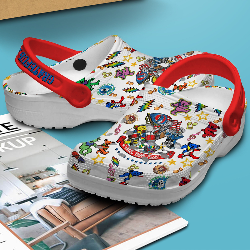 Stylish And Comfortable Clogs Grateful Dead Music Band Unisex Slippers