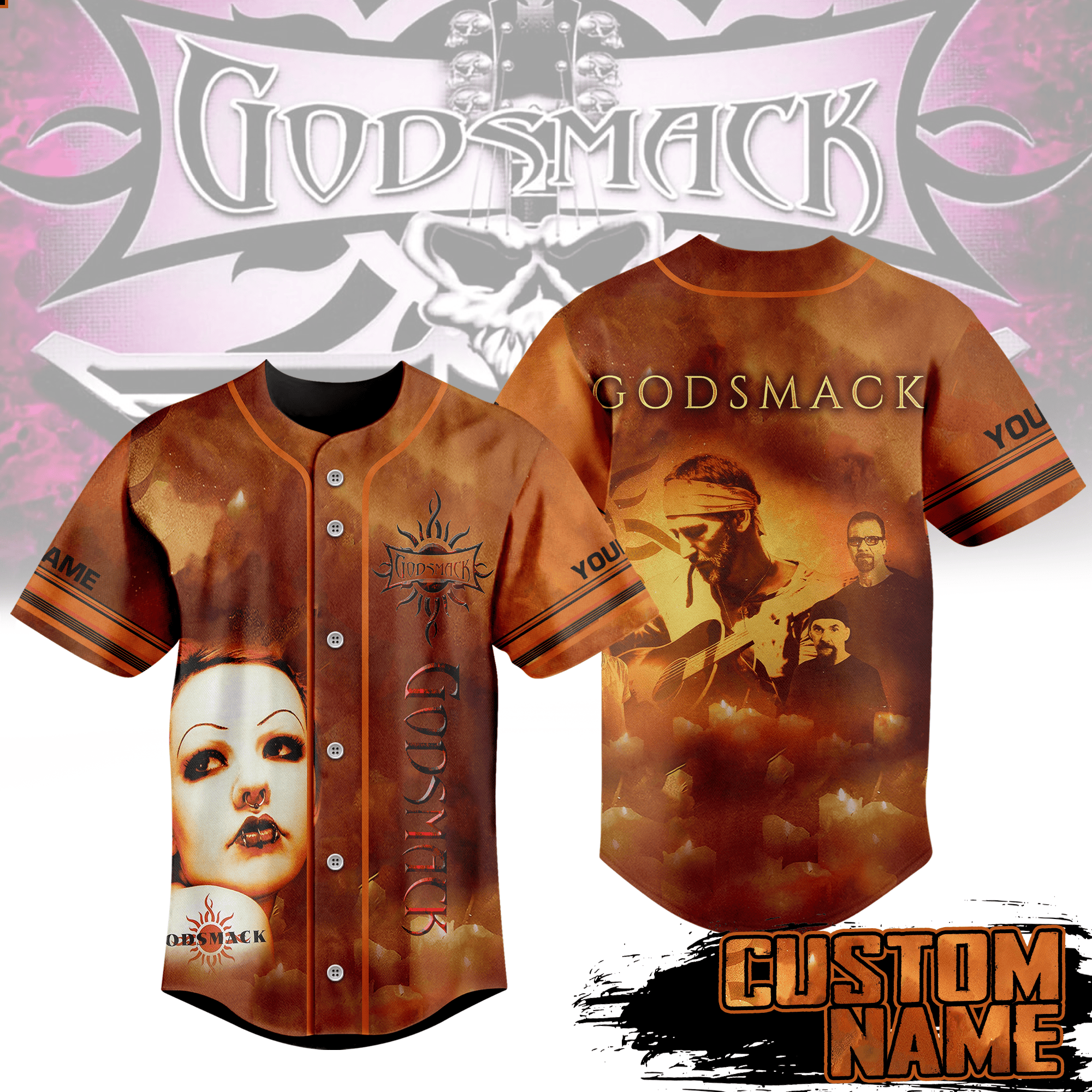 Godsmack Rock Band Baseball Jersey For Men Women And Kids Gift