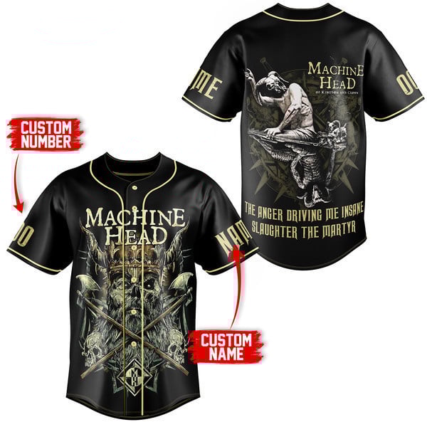 Machine Head Baseball Jersey For Men Women And Kids Gift