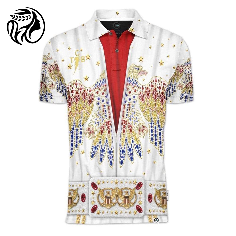 3D Elvis Presley Custom Cosplay Polo Shirts T-Shirts All Over Print Hoodie , Sweatshirt T-Shirt QT207020