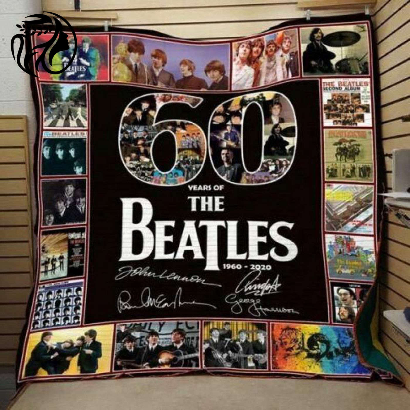 Beatles 60th Anniversary Thank You Quilt Blanket – Cherish the Memories!