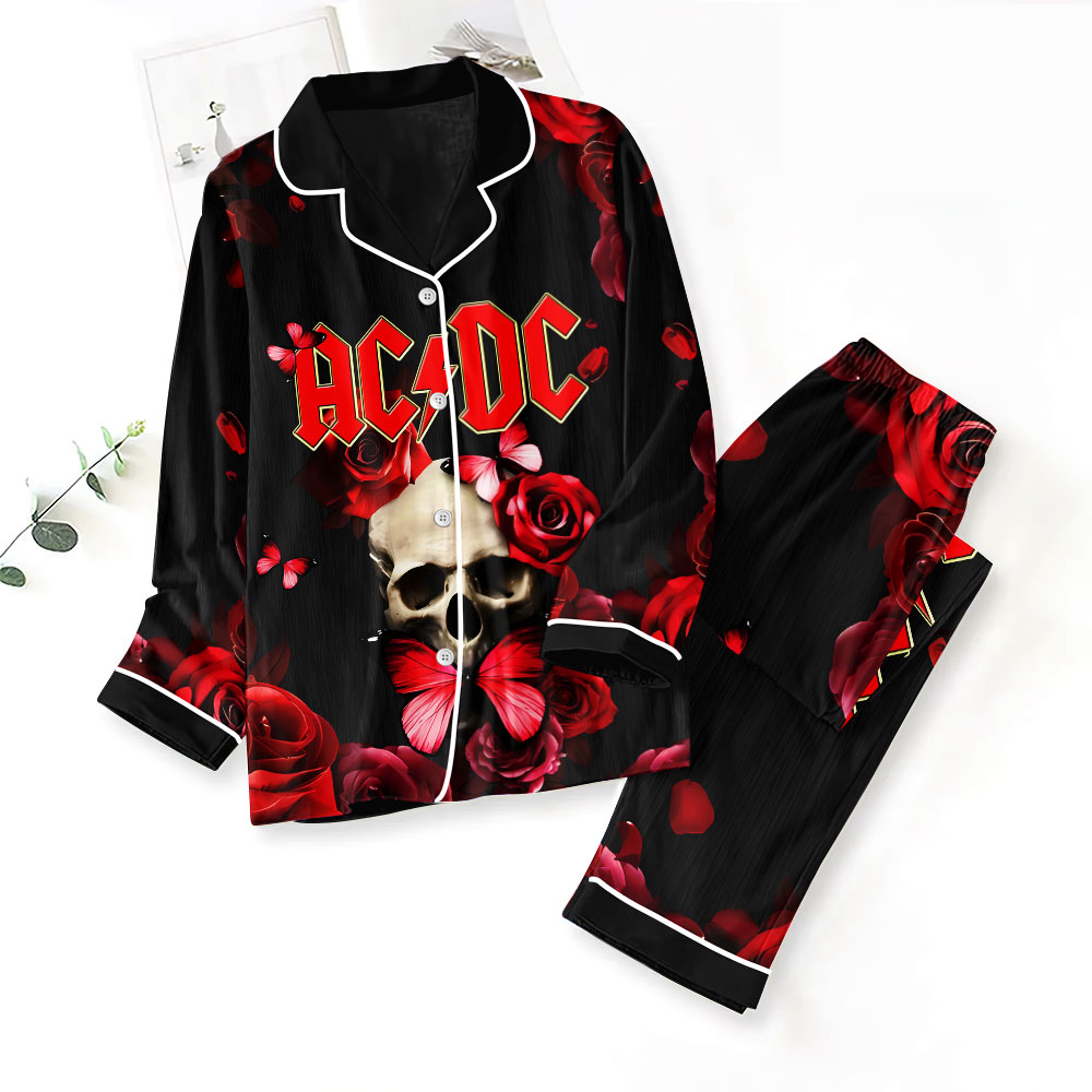 AC/DC Button Down Pajamas Set –  ANHNV 3041