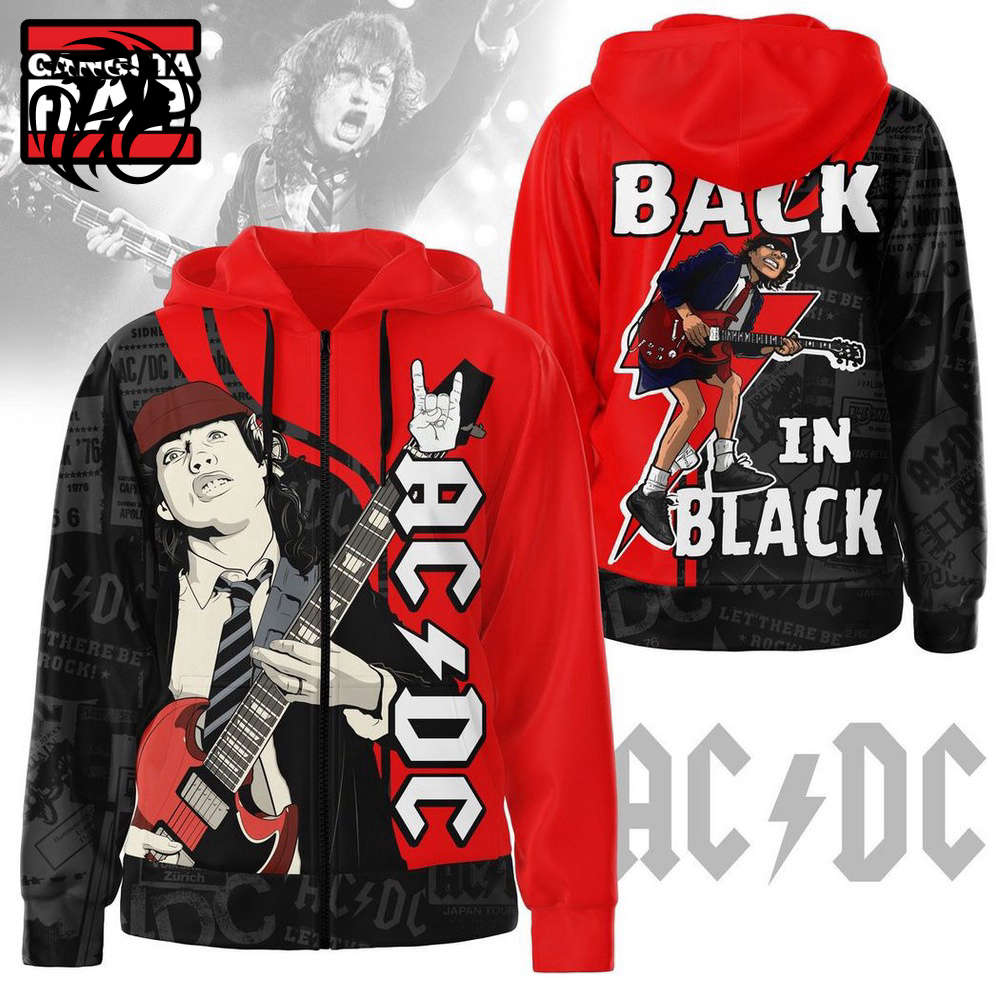 Rock the Style with AC DC Back In Black Hoodie & Band 2024 Shirt – Shop Now!