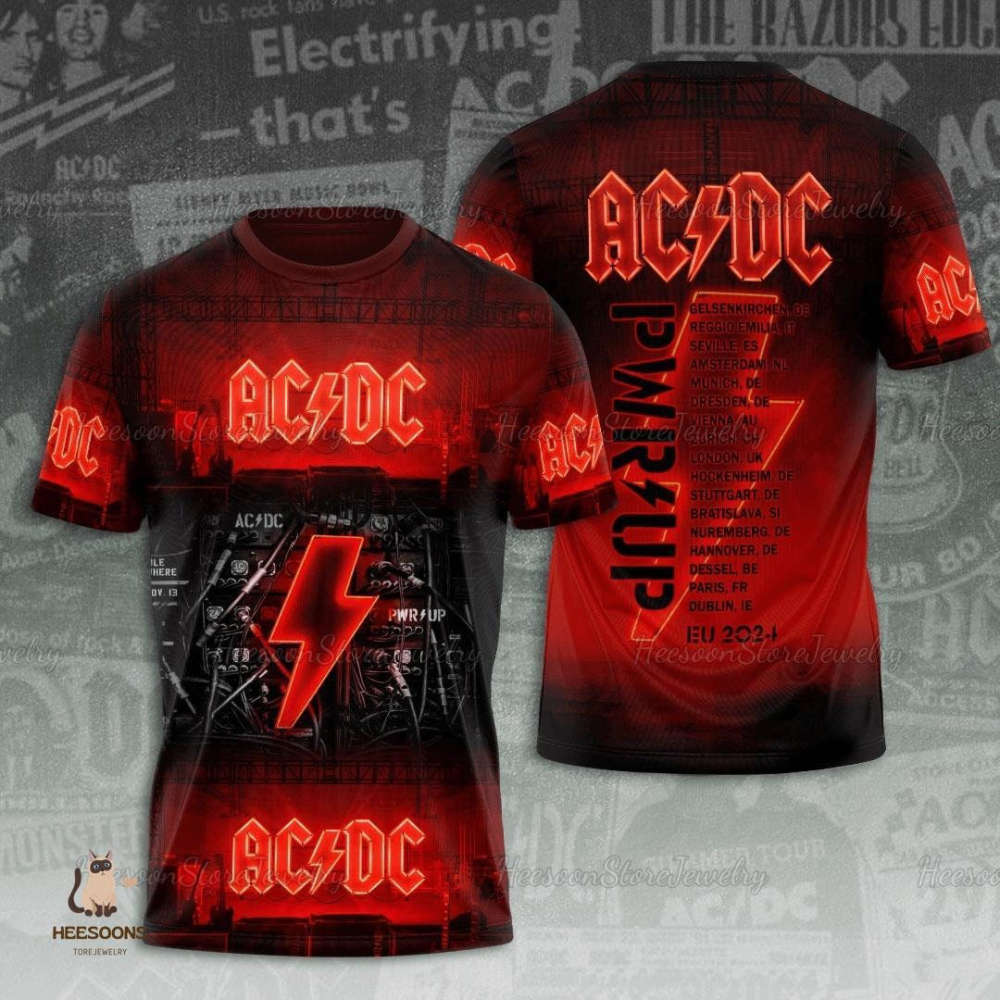AC DC Band Hoodies & Power Up Tour Merch: Unisex Aesthetic Hoodies & World Tour Shirts