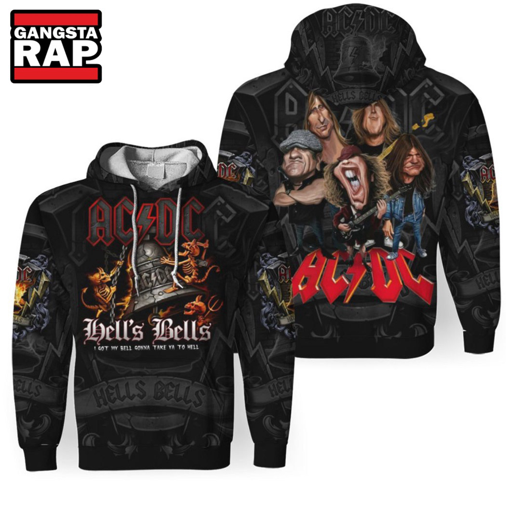 ACDC Hells Bells Hoodie & 3D Shirt: Rocking Style to Take You to Hell