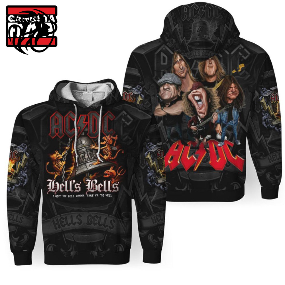 ACDC Hells Bells Hoodie & 3D Shirt: Rocking Style to Take You to Hell