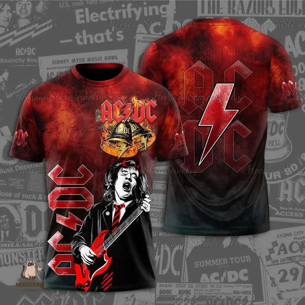 ACDC Tour Hoodie Pwr Up 3D Power Up Rock Band Merch & Aesthetic Designs