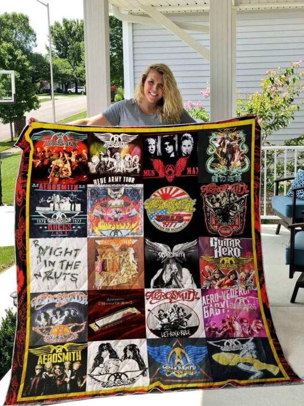 Cozy Aerosmith 3D Quilt Blanket: Experience Ultimate Comfort with Fleece Blanket Cozy Aerosmith 3D Quilt Blanket: Experience Ultimate Comfort with Fleece Blanket