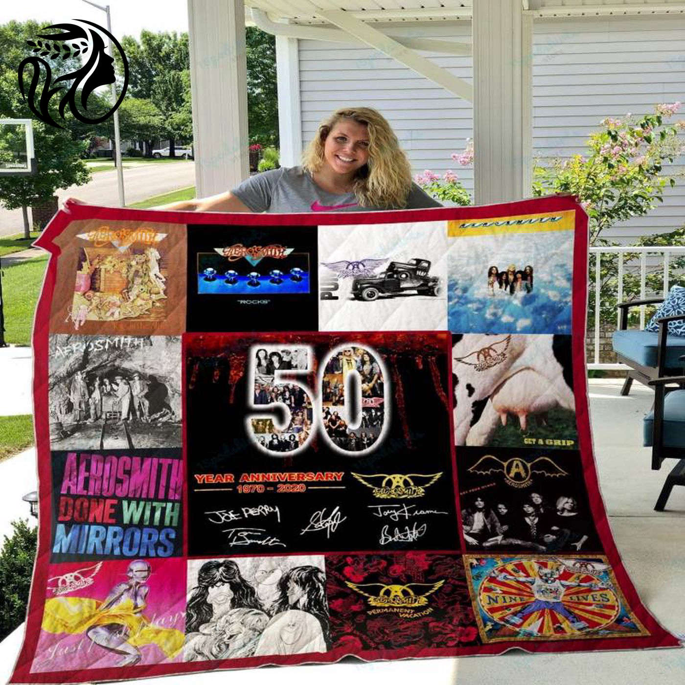 Aerosmith 50 Years of 1970-2020 Quilt Blanket LL: Perfect Gift for Fans! Celebrate the Legendary Band s Milestone