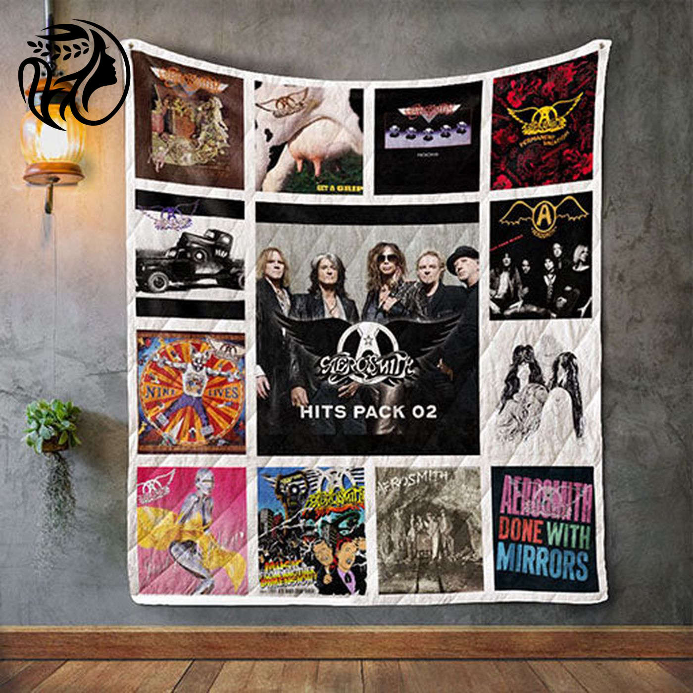 Rock Your Décor: Aerosmith Album Covers Quilt Blanket – Iconic Music Memorabilia for Ultimate Fans!